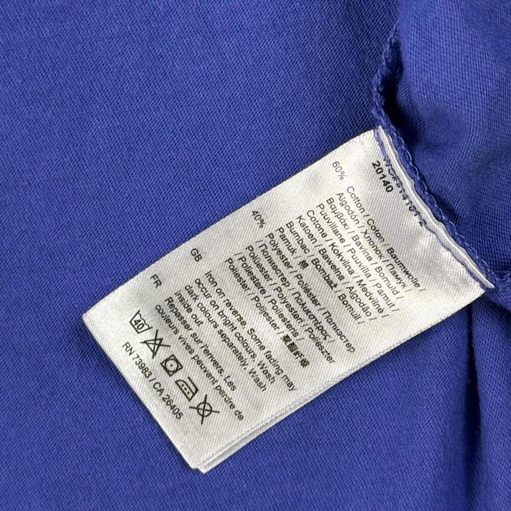 Helly Hansen HH Logo T-Shirt Blue Men Size 2XL Outdoor Streetwear Graphic Tee - Picture 6 of 9